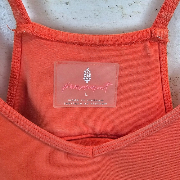 Free People Hot Shot Onesie L Orange FP Movement Oversized Jumpsuit Large - Picture 12 of 13